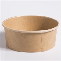 Click for a bigger picture.Salad Bowl - Kraft 750ml 300 per case