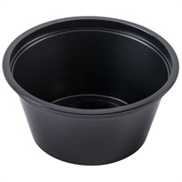 Click for a bigger picture.Souffle Pleated Pot - Black  2oz 2500 per case