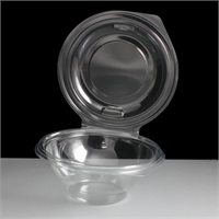 Click for a bigger picture.Hinged Bowl - Round 375cc 450 per case