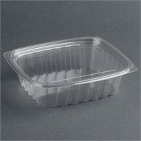 Click for a bigger picture.Food Box With Hinged Lid - Square 450cc 640 per case