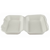 Click for a bigger picture.Enviroware Hinged Food Boxes - Large 151x240x70mm 250 per case