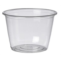 Click for a bigger picture.Deli Round PP Container - 8oz Clear 500 Per Case