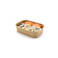 Click for a bigger picture.Kraft Rectangular Bowl - 500ml