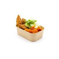 Click for a bigger picture.Kraft Rectangular Bowl - 750ml