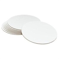 Click for a bigger picture.Cake Card - Round White 200mm 8 inch 100 per case