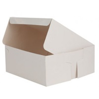 Click for a bigger picture.Cake Box - White  6X6X3 inch 250 per case