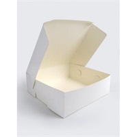 Click for a bigger picture.Flat Cake Boxes - White 8x8x4 inch 100 per case