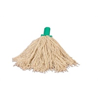 Click for a bigger picture.Excel Twine Mop Head - Green  200grm