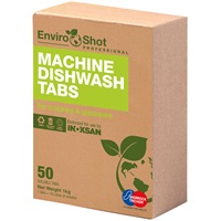 Click for a bigger picture.EnviroShot Machine Dishwash Tabs - 50 Capsules Per Box