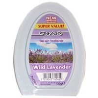 Click for a bigger picture.Solid Air Freshener Gel - Wild Lavender 12 per case