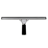 Click for a bigger picture.Stainless Steel Window Squeegee with Handle - 14 inch