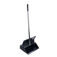 Click for a bigger picture.Lobby Metal Dustpan complete with Lid - Black