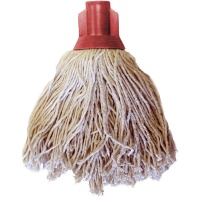 Click for a bigger picture.Twine Plastic Socket Mop Head - Red 12oz