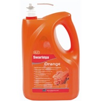 Click for a bigger picture.Swarfega Pump Top Bottle - Orange 4 litre