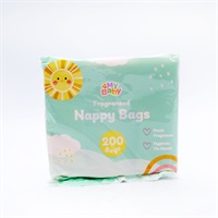 Click for a bigger picture.Nappy Bags Scented - Tie Handle
