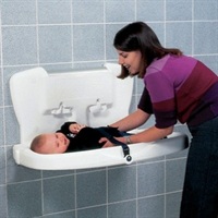 Click for a bigger picture.Horizontal Baby Changing Unit - White