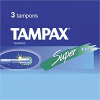 Click for a bigger picture.Tampax Super - 3 per pack  [ DUAL VEND ]