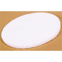 Click for a bigger picture.Floor Pads - White 15 inch 5 per case