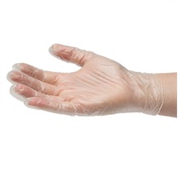 Click for a bigger picture.Vinyl Gloves - Clear  Large 100 Per Box