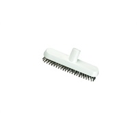 Click for a bigger picture.Brush Stainless Steel Head   - White 230x50mm