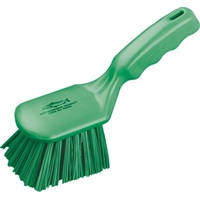 Click for a bigger picture.Stiff Hand Brush - Green