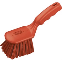 Click for a bigger picture.Stiff Hand Brush - Red