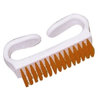Click for a bigger picture.Grippy Plastic Nail Brush - Red 102mm
