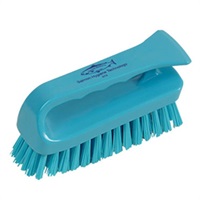 Click for a bigger picture.Grippy Scrub Brush - Blue 154mm