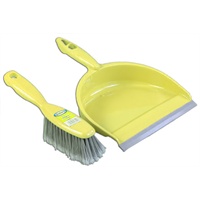 Click for a bigger picture.Dustpan and Soft Brush Set - Yellow