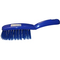 Click for a bigger picture.Stiff Hand Brush - Blue