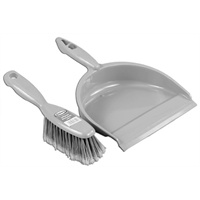 Click for a bigger picture.Dustpan and Soft Brush Set - Silver