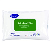 Click for a bigger picture.Di Oxivir Excel Disinfectant Cleaner Wipe 267x200mm   12x100PC