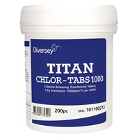 Click for a bigger picture.Titan Chlor Tabs - 6 X 200 Per Case