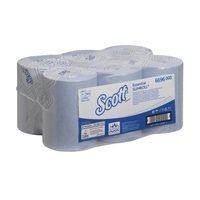 Click for a bigger picture.Scott Essential Slinroll Hand Towels - Blue 6 per case