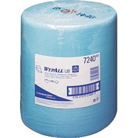 Click for a bigger picture.Wypall L10 Wipers - Large Roll 1ply Blue 1000 sheets per roll