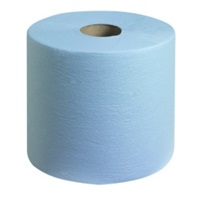Click for a bigger picture.Wypall L10 Food Hygiene Centrefeed Rolls - Blue 6 per case
