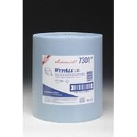 Click for a bigger picture.Wypall L20 Wipers - Blue  2ply 500 sheets per roll