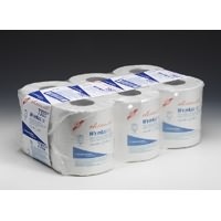 Click for a bigger picture.Wypall Wipers - Centrefeed Rolls 2ply White 300 sheets per roll  6 per case