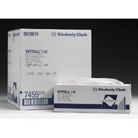 Click for a bigger picture.Wypall L40 Pop Up Box Wipers -  White 90 sheets per box  9 per case