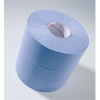 Click for a bigger picture.Wypall L10 Rolls - Blue 500 sheets per roll  6 per case