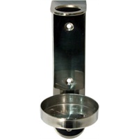 Click for a bigger picture.Polised stainless steel single bottle bracket