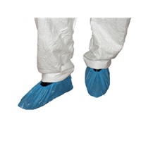 Click for a bigger picture.Disposable Overshoes - Blue 16 inch