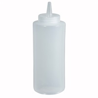 Click for a bigger picture.K657 Sauce Bottle - clear 12oz 340ml