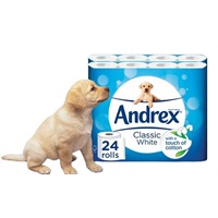 Click for a bigger picture.Andrex Toilet Roll - White 24 per case