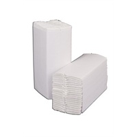 Click for a bigger picture.Folded Airtowels - White 2ply 2400 per case