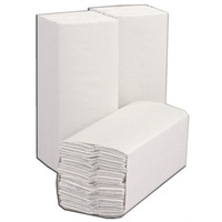 Click for a bigger picture.Folded Hand Towel - White 2ply 2400 per case