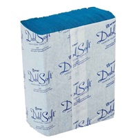 Click for a bigger picture.Bay West DublSoft Micro Folded Towel - Blue 3000 per case