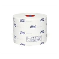 Click for a bigger picture.Tork Compact Auto Shift Toilet Roll - White 2ply