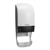 Click for a bigger picture.Katrin System Toilet Roll Dispenser With Core Catcher White 402x154x174mm