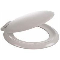 Click for a bigger picture.Toilet Seat With Hinges - White